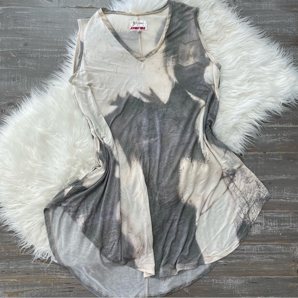Johnny Was Biya Tie Dye Relaxed Sleeveless Dress